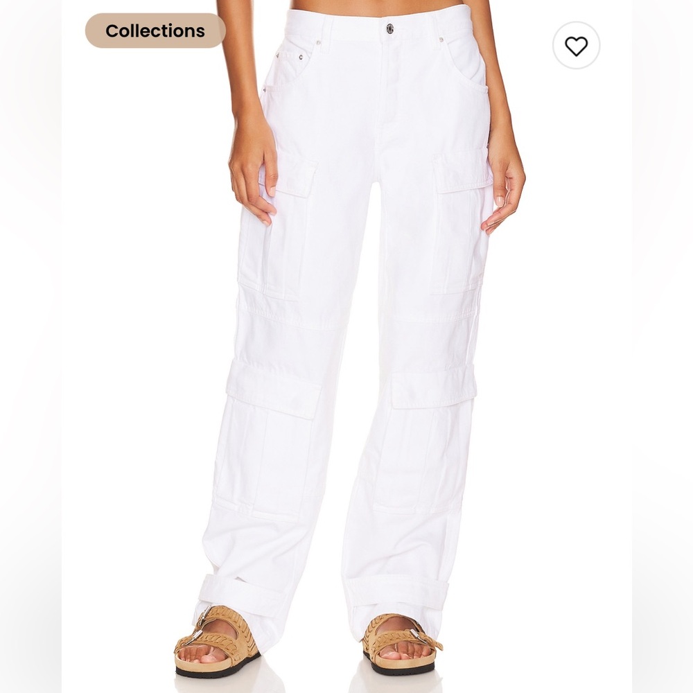GRLFRND White Cargo Jeans